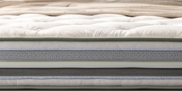 Medium-firm comfort mattress shown side-on with layered fabric detail